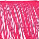 Neon színű vágott végű rojt 15 cm hosszú - ROSA FLUO 2